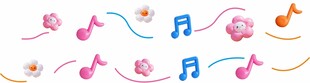 多彩音乐元素装饰图案