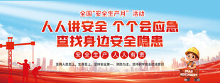 人人讲安全活动宣传海报