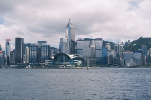 香港城市天际线美丽景观