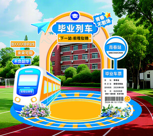 毕业拍照打卡美陈