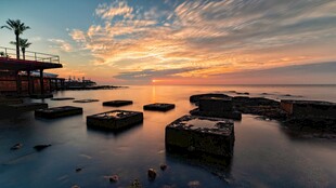 海边日落美景