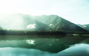 宁静山水湖景自然风光
