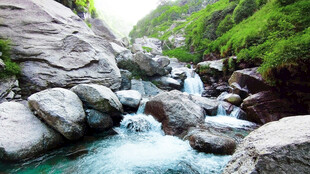 山间溪流潺潺