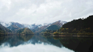 宁静山水湖景