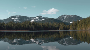 宁静山水湖景