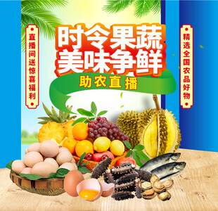 助农直播背景