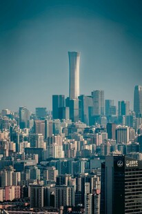 繁华都市天际线景观