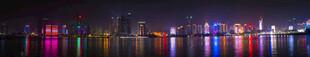 城市璀璨夜景灯光秀