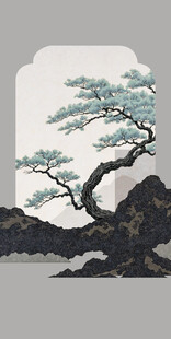 中国风山水风景古风画