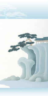中国风山水风景古风画