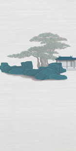 中国风山水风景古风画