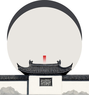 中国风山水风景古风画