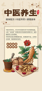 中医养生药材展示图