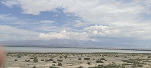 广袤蓝天与开阔大地景观