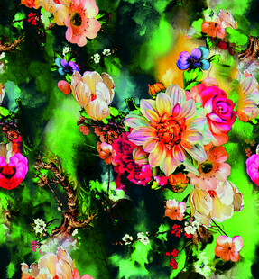 绚丽多彩花卉艺术画作