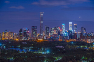 上海璀璨夜景城市风光
