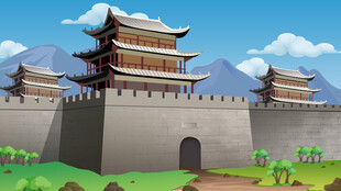 古代城楼景观