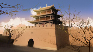 嘉峪关城楼景观