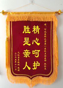 锦旗精心呵护胜是亲人
