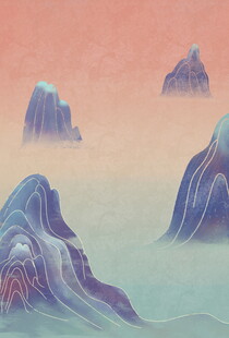 梦幻水墨风山水景观