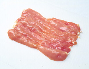 新鲜生猪肉肉片
