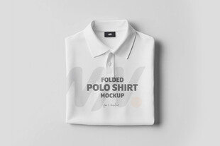 白色Polo衫展示样机模型