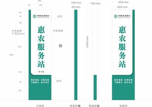 中国农业银行 惠农服务站 立牌