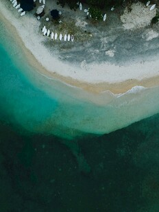 俯瞰碧海白沙美景