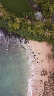 美丽海滨沙滩景色