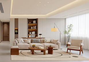 现代简约风温馨客厅空间