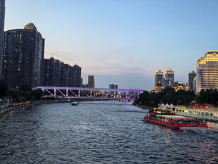 天津海河夜景