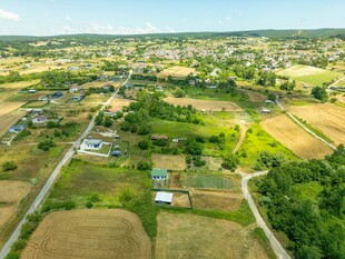 乡村田园风光俯瞰图