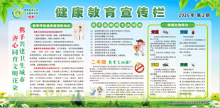 健康教育宣传栏展示