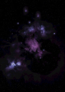 梦幻紫色星云宇宙景象