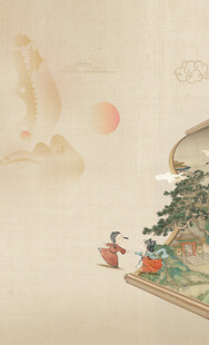 古风山水间的诗意场景