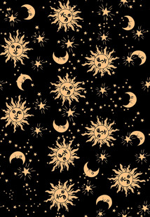 星月图案背景纹理