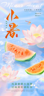 夏日小食光西瓜与荷花