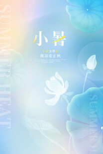 小暑时节梦幻荷花图景