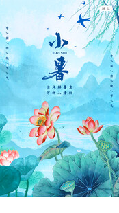 小暑时节荷花绽放图景