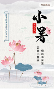 小暑时节荷花绽放图景