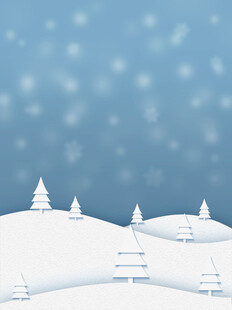 冬日雪景中的静谧山林