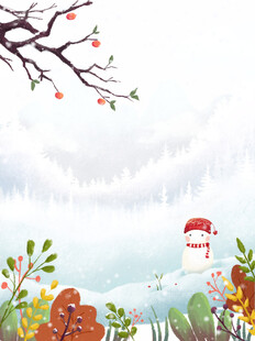 冬日雪景中的温馨小屋