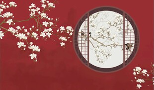 玉兰故宫红墙