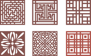 中式镂空纹样