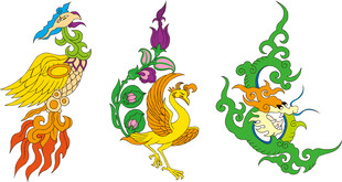 龙凤凰图案