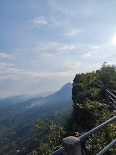 悬崖边的壮美山林景观