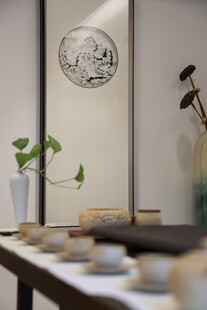 中式茶室雅致茶具陈设