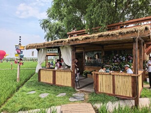 稻梦空间田园风户外休闲餐饮小屋