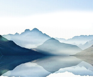 水墨山水间的静谧景致