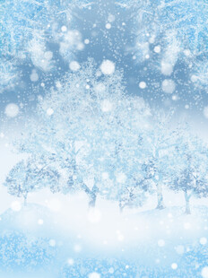 冬日雪景梦幻冰雪世界